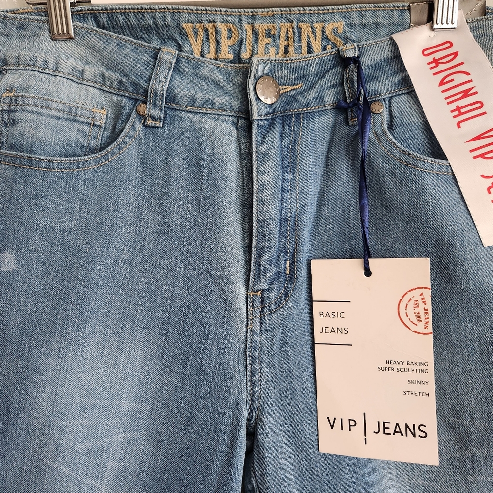 V.I.P. Patchwork Colorblock Jeans - Picture 2 of 10
